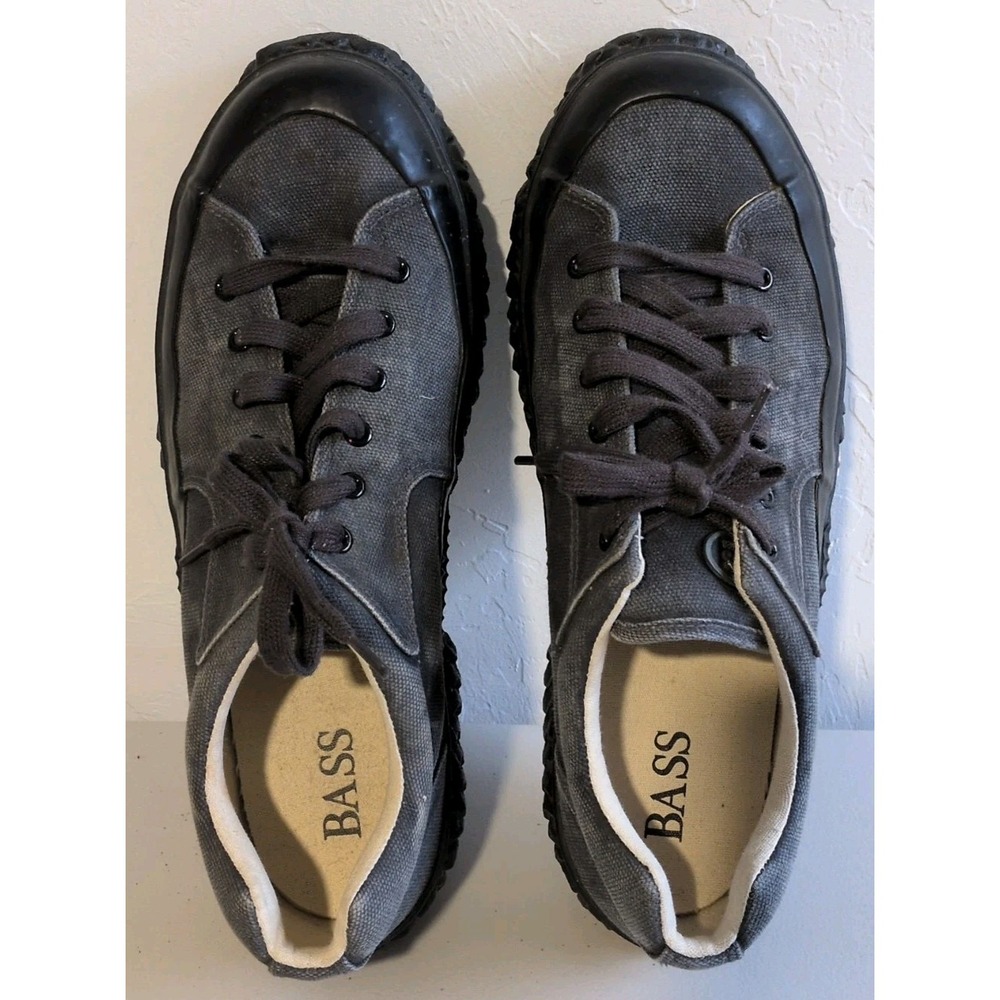 G.H. Bass &‎ Co. Men's Shoes Made Of Gray Suede W/ Thick Black Rubber Sole Sz 13